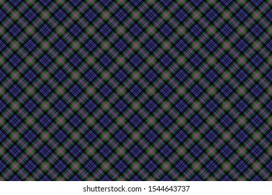 Baird Tartan. Seamless rectangle pattern for fabric, kilts, skirts, plaids. Diagonal cell