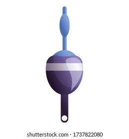 Bait bobber icon. Cartoon of bait bobber vector icon for web design isolated on white background