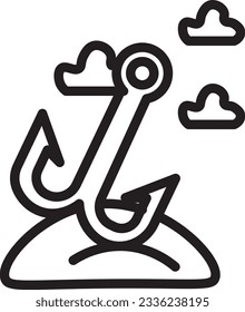 Bait Catch Fish Outline Icon