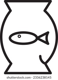 Bait Feed Fish Outline Icon