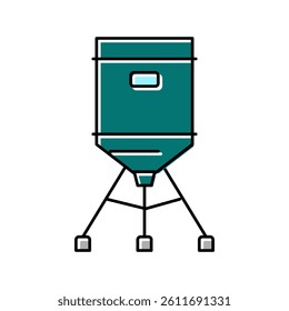 bait feeder color icon vector. bait feeder sign. isolated symbol illustration