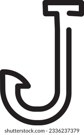 Bait Fish Hook Outline Icon