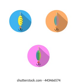 bait fish on a white background vector illustration