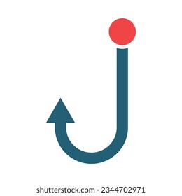 Bait Glyph Two Color Icon For Personal And Commercial Use.
