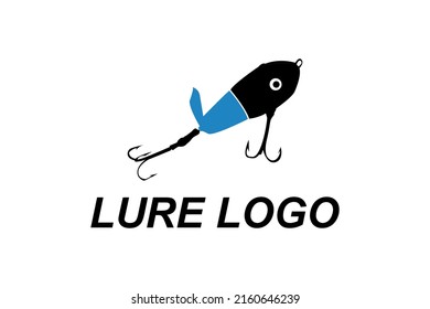 Inspiración en el diseño del logo de Bit Lure Fish Hook Fishing Angler