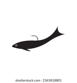 Bait Lure Fish Hook Jig for Fish Angler Sport Fishing logo design