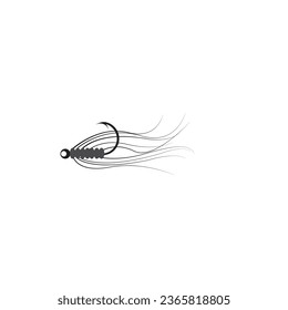 Bait Lure Fish Hook Jig for Fish Angler Sport Fishing logo design