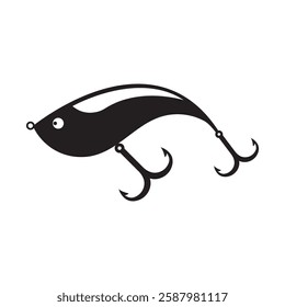 Bait Lure Fish Hook Jig for Fish Angler Sport Fishing logo design