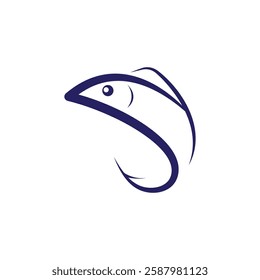 Bait Lure Fish Hook Jig for Fish Angler Sport Fishing logo design