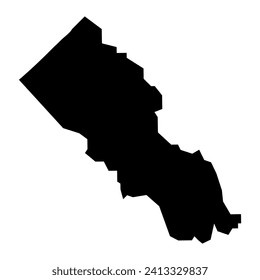 Baitsi district map, administrative division of Nauru. Vector illustration.