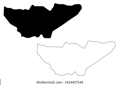 Baja Verapaz Department (Republic of Guatemala, Departments of Guatemala) map vector illustration, scribble sketch Baja Verapaz map