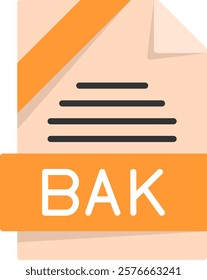 Bak Flat Style Icon Design