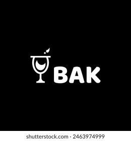 BAK initial letter logo design