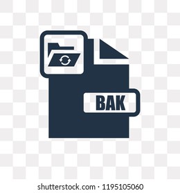 Bak vector icon isolated on transparent background, Bak transparency concept can be used web and mobile
