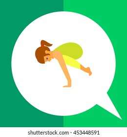Bakasana Pose Icon
