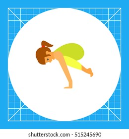 Bakasana Pose Icon
