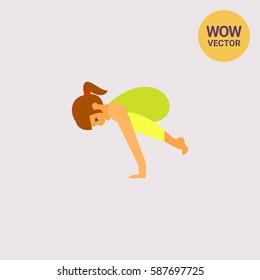 Bakasana Pose Icon