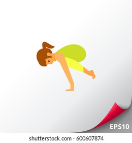 Bakasana Pose Icon