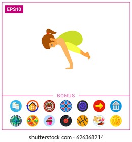 Bakasana Pose Icon