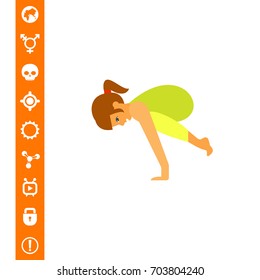 Bakasana Pose Icon