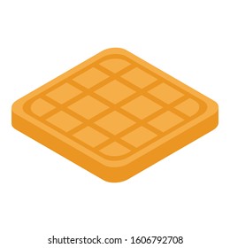 Bake cookie icon. Isometric of bake cookie vector icon for web design isolated on white background