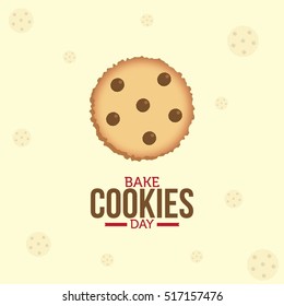 Bake Cookies day vector illustration. Suitable for greeting card, poster and banner