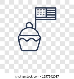 bake icon. Trendy bake logo concept on transparent background from United States of America collection