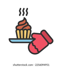 Bake Icon vector image. Suitable for mobile apps, web apps and print media.