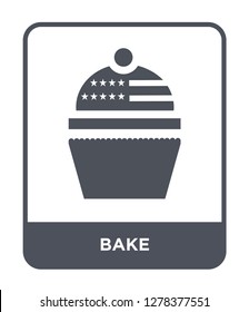 bake icon vector on white background, bake trendy filled icons from United states of america collection, bake vector illustration