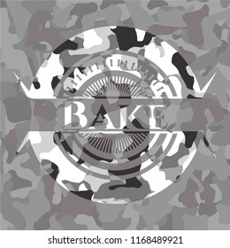 Bake on grey camouflage texture