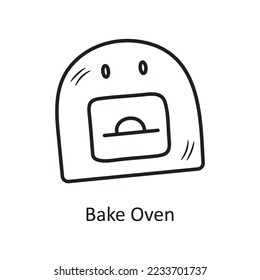 Ilustración de diseño de iconos de contorno vectorial de hormigón. Símbolo de panadería sobre fondo blanco archivo EPS 10