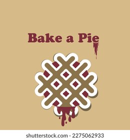 Bake a Pie poster for those who like to cook on their own