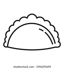 Bake product icon. Outline Bake product vector icon for web design isolated on white background