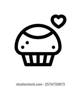 Bake sale. Editable stroke vector icon.