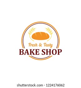 Bake Shop or Bakery Logo Vector with Badge Design