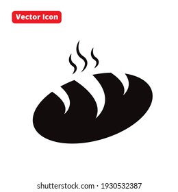 bake vector icon black isolated