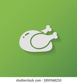 baked chicken con. Vector illustration EPS 10.