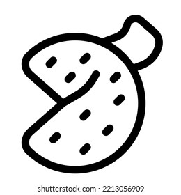 Baked fortune cookie with appetizing taste.