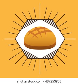 baked goods daily fresh vector illustration design
