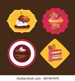 baked goods daily fresh vector illustration design