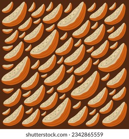 Backed Potato flache Vektorgrafik. Cute-Knoblauch-Snack-Cartoon, Vektorgrafik für Grafikdesign und dekoratives Element