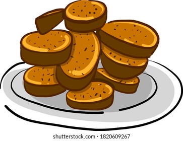 Patata al horno, ilustración, vector sobre fondo blanco