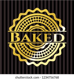 Baked shiny emblem