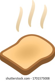  Ilustración vectorial aislada con tostadas