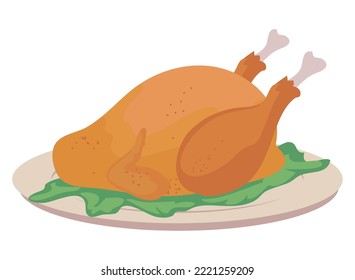 diseño de pavo en blanco