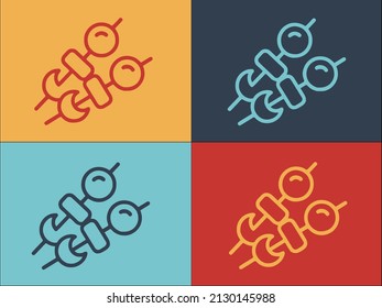 Baked Vegetables Logo Template, Simple Flat Icon of vegetable,food,vegetarian