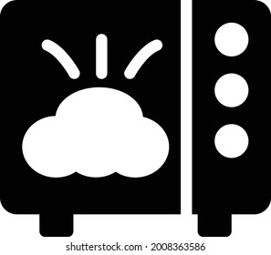 baked with white background. baked is a symbol of bakery .glyph flat icon.
