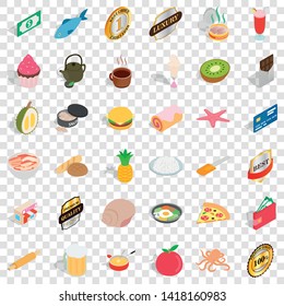 Bakehouse icons set. Isometric style of 36 bakehouse vector icons for web for any design