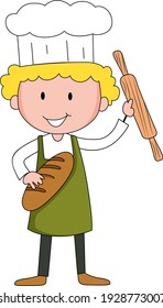 Baker boy cartoon character cartoon character illustration