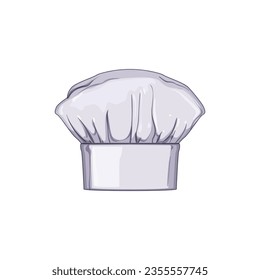 baker chef hat cartoon. uniform symbol, professional toque, cuisine french baker chef hat sign. isolated symbol vector illustration